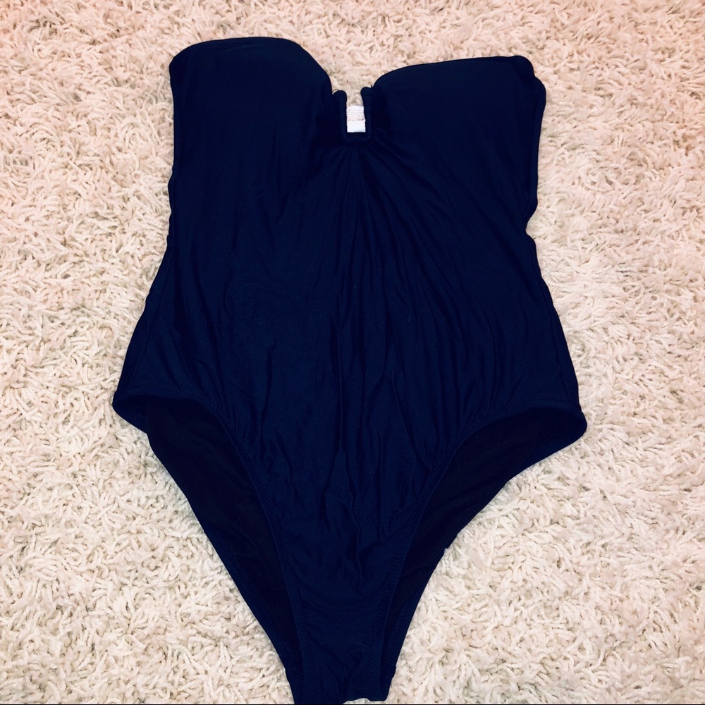 J Crew Strapless One Piece Swimsuit
